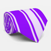 Violet Color Strip Funky Muster Krawatte (Gerollt)