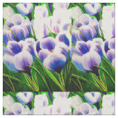 Violet Crocus Stoff (Nahaufnahme)