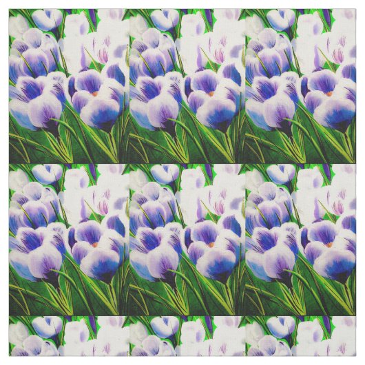Violet Crocus Stoff (Muster)