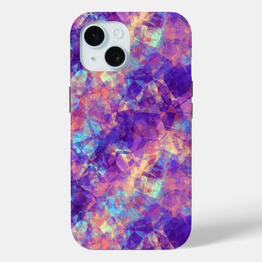 Violet Crumpled Textur Case-Mate iPhone Hülle (Rückseite)