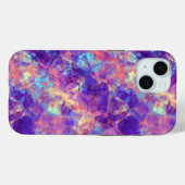 Violet Crumpled Textur Case-Mate iPhone Hülle (Rückseite (Horizontal))
