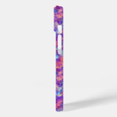 Violet Crumpled Textur Case-Mate iPhone Hülle (Rückseite / Links)