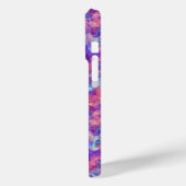 Violet Crumpled Textur Case-Mate iPhone Hülle (Rückseite / Links)