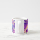 Violet Crumpled Textur Espressotasse (Rückseite)