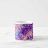 Violet Crumpled Textur Espressotasse (Vorderseite)