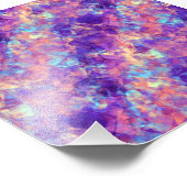 Violet Crumpled Textur Fotodruck (Ecke)