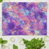 Violet Crumpled Textur Handtuch (Gefaltet)