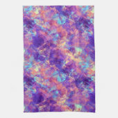Violet Crumpled Textur Handtuch (Vertikal)