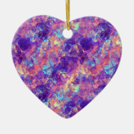 Violet Crumpled Textur Keramikornament