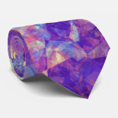 Violet Crumpled Textur Krawatte (Gerollt)