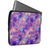 Violet Crumpled Textur Laptopschutzhülle (Vorne Rechts)