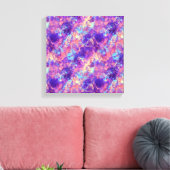 Violet Crumpled Textur Leinwanddruck (Insitu (Wohnzimmer))