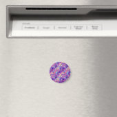 Violet Crumpled Textur Magnet (In Situ (Geschirrspüler))