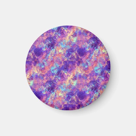 Violet Crumpled Textur Magnet (Vorne)