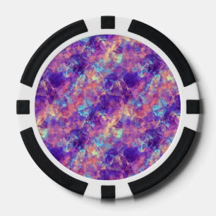 Violet Crumpled Textur Pokerchips