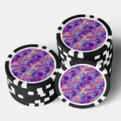 Violet Crumpled Textur Pokerchips (Stapel)