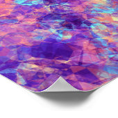 Violet Crumpled Textur Poster (Ecke)