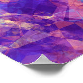 Violet Crumpled Textur Poster (Ecke)