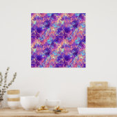 Violet Crumpled Textur Poster (Küche)