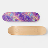 Violet Crumpled Textur Skateboard (Horizontal)