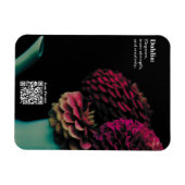 Violet Dahlia Bouquet Educational Kühlschrank Magnet (Horizontal)