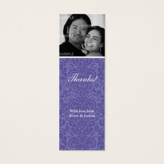 Violet Damask Skinny Gevor Tag (Vorderseite)