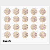 Violet Daring Floral Blooms Stickers (Blatt)
