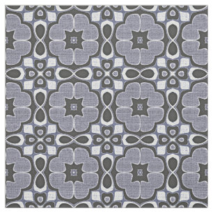 Violet Dark Blue Nouveau Deko Bali Batik Muster Stoff