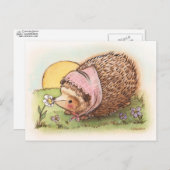 Violet den Igel Postkarte (Vorne/Hinten)
