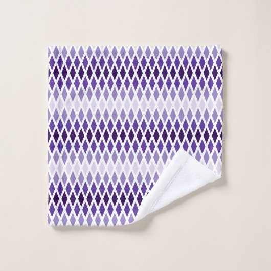 Violet Diamond Ombre Badhandtuch Set (Waschlappen)
