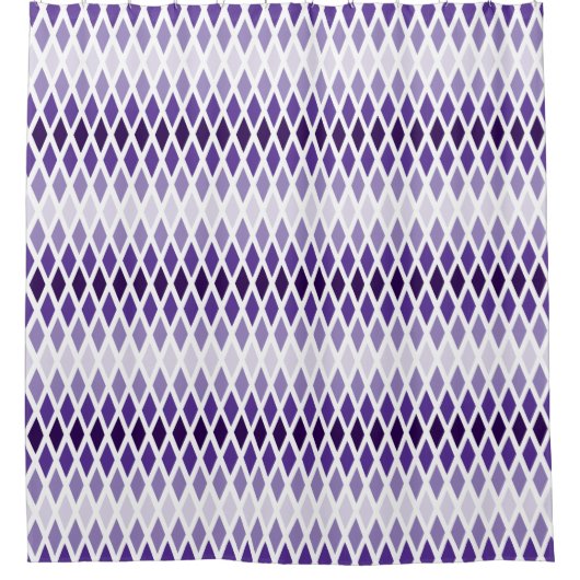 Violet Diamond Ombre Duschvorhang (Vorderseite)