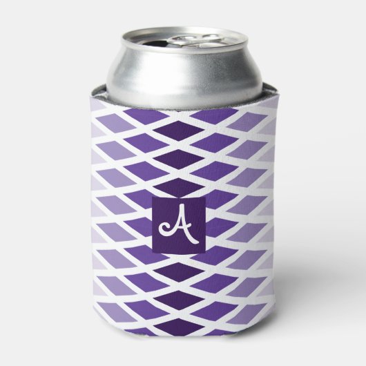 Violet Diamond Ombre Monogram Dosenkühler (Kanne Vorderseite)