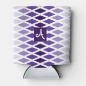 Violet Diamond Ombre Monogram Dosenkühler (Vorderseite)