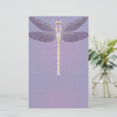 Violet Dragonfly Briefpapier (Stehend Vorderseite)