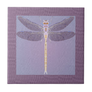 Violet Dragonfly Fliese