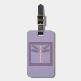 Violet Dragonfly Gepäckanhänger