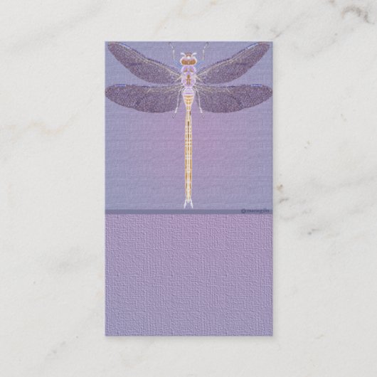 Violet Dragonfly individuell anpassbare Visitenkar Visitenkarte (Vorderseite)