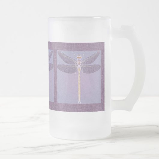 Violet Dragonfly Mattglas Bierglas (Rechts)