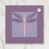 Violet Dragonfly Muttertag Geschenkanhänger (Rückseite)