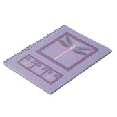 Violet Dragonfly Muttertag Notizblock (Linke Seite)