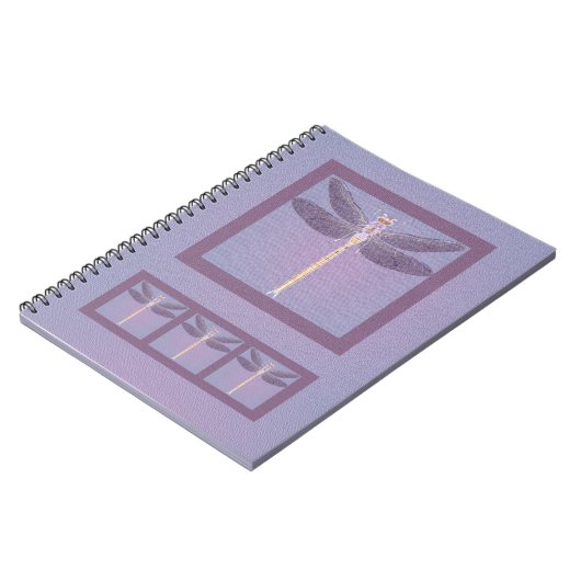 Violet Dragonfly Muttertag Notizblock (Linke Seite)