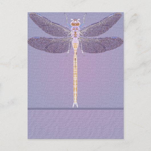 Violet Dragonfly Postkarte (Vorderseite)