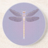 Violet Dragonfly-Untersetzer Sandstein Untersetzer (Vorne)