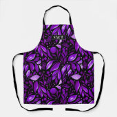 Violet Dream - Personalisierter Lila botanischer G Schürze (Vorderseite)