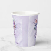 Violet Dreamcatcher und Blume Girl Baby Dusche Pappbecher (Links)