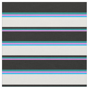 Violet, dunkler Cyan, Schwarz, Weiß und tiefer Him Stoff