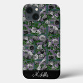 Violet Elegante Rose Case-Mate iPhone Hülle (Rückseite)