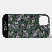 Violet Elegante Rose Case-Mate iPhone Hülle (Rückseite (Horizontal))