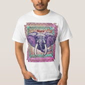 Violet Elephant T - Shirt (Vorderseite)
