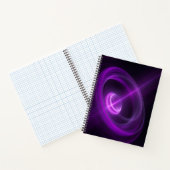 Violet Energy Vortex Spiral Notebook Notizblock (Innenseite)